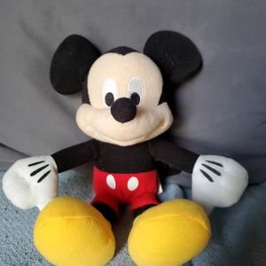 Vintage 9" Plush Classic Mickey Mouse Stuffed Animal